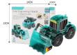 Зеленый Творческий DIY Солнечный Инженерный Погрузчик (DIY, солнечная батарея, само сборка, образовательный)