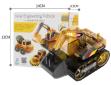 Желтый Творческий DIY Солнечный Инженерный Экскаватор (DIY, солнечная батарея, само сборка, образовательный)
