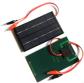 Капельная солнечная панель 5V 2W (поликристаллическая, с зажимами типа крокодил, 5В, 2Вт, 88x142мм)