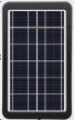 Солнечная панель монокристаллическая 5V 6W (5В/6Вт, стальное стекло, алюминиевый корпус, кронштейн, кабель 3м, для обучения)