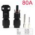 Коннектор солнечный MC4 (1 пара, 80А 1000В, вилка и розетка)