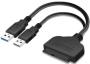 Кабель для внешнего жесткого диска SATA 3.0 - 2xUSB 3.0 (последовательное подключение)