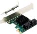 Карта расширения PCI-E X1 - 4x SATA 3.0 зеленая