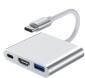 Адаптер USB 3.1 Type-C - (HDMI+USB 3.0+PD) серебристый