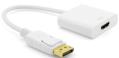 Адаптер Displayport - HDMI белый (DP Male - HDMI Female, для HDTV проектора)