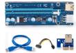 Плата-удлинитель PCI-E 009S (синий, USB 3.0, PCI-E x1 - x16, кабель 60 см)