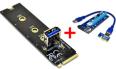 Адаптер NGFF M.2 - PCI-E x16 (M.2 - PCIe x16, разъем Big 4-pin, для майнинга Antminer)
