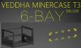 Корпус для майнинга VEDDHA MINERCASE T3 (6 GPU, алюминиевый, штабелируемый, без вентиляторов, размер 552x338x385 мм)