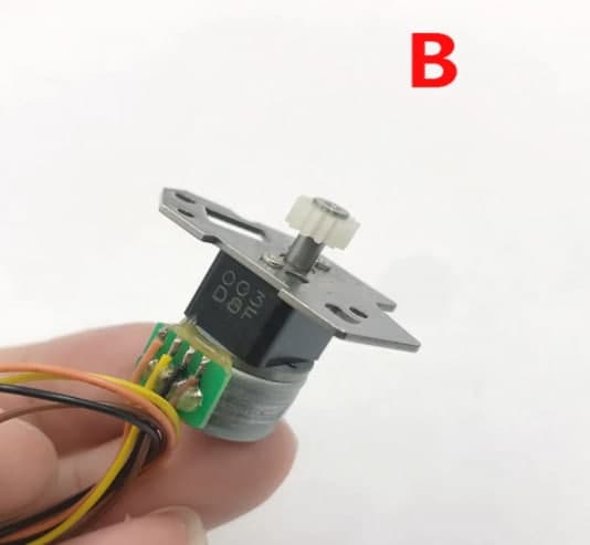 Мини-15-миллиметровый полностью металлический шаговый двигатель постоянного тока 5V-6V 2-фазный 4-проводный шаговый двигатель 