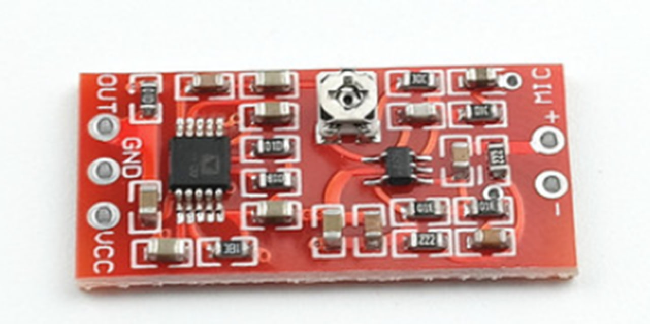 Плата микрофонного предусилителя SSM2167 MAX4466
