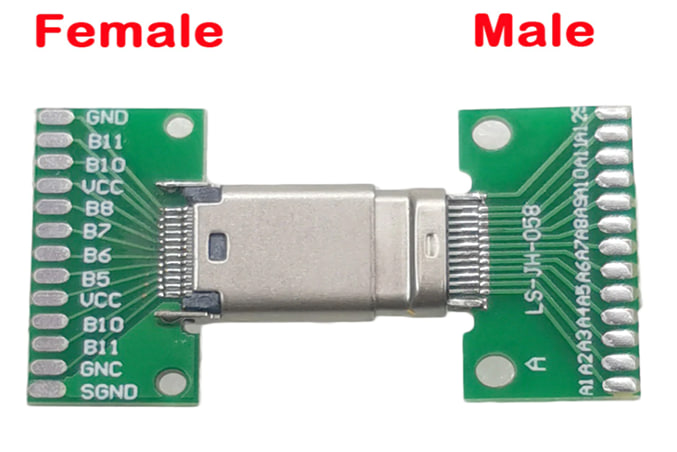 Разъем USB 3.1 Type-C для печатной платы(пара)