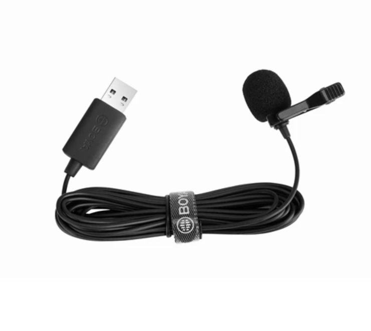 Петличный USB микрофон BY-LM40