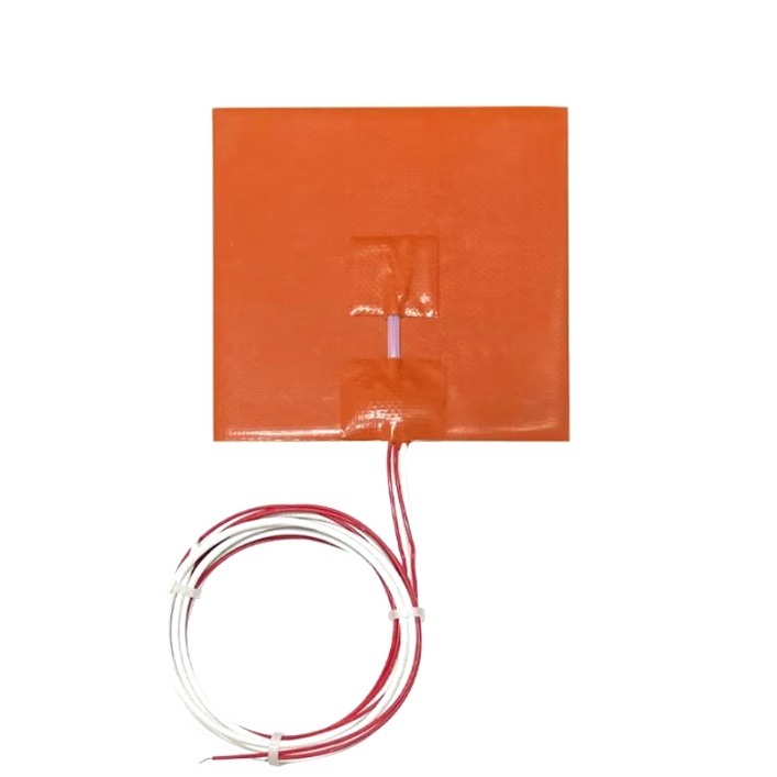 Гибкая нагревательная пластина для столика с термистором NTC 100K, 250*250мм, 24В