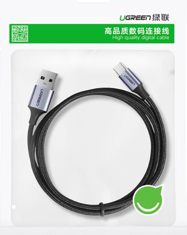 Кабель USB2.0-Type-C Ugreen, 1.5м