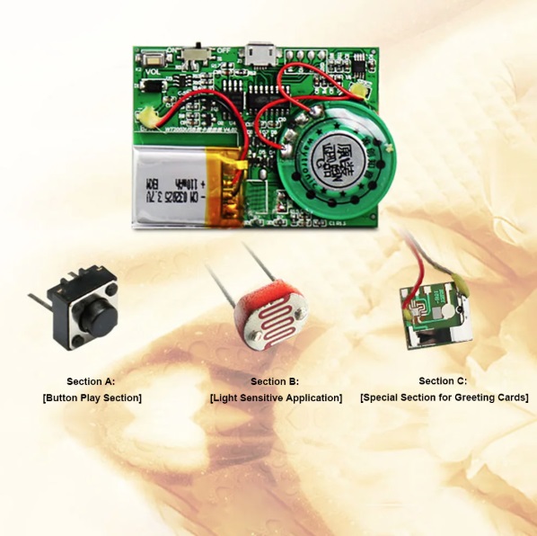 Модуль записи и воспроизведения звука с фоторезистором