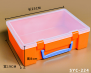 Кейс пластиковый портативный (25x19x8 см, оранжевый)