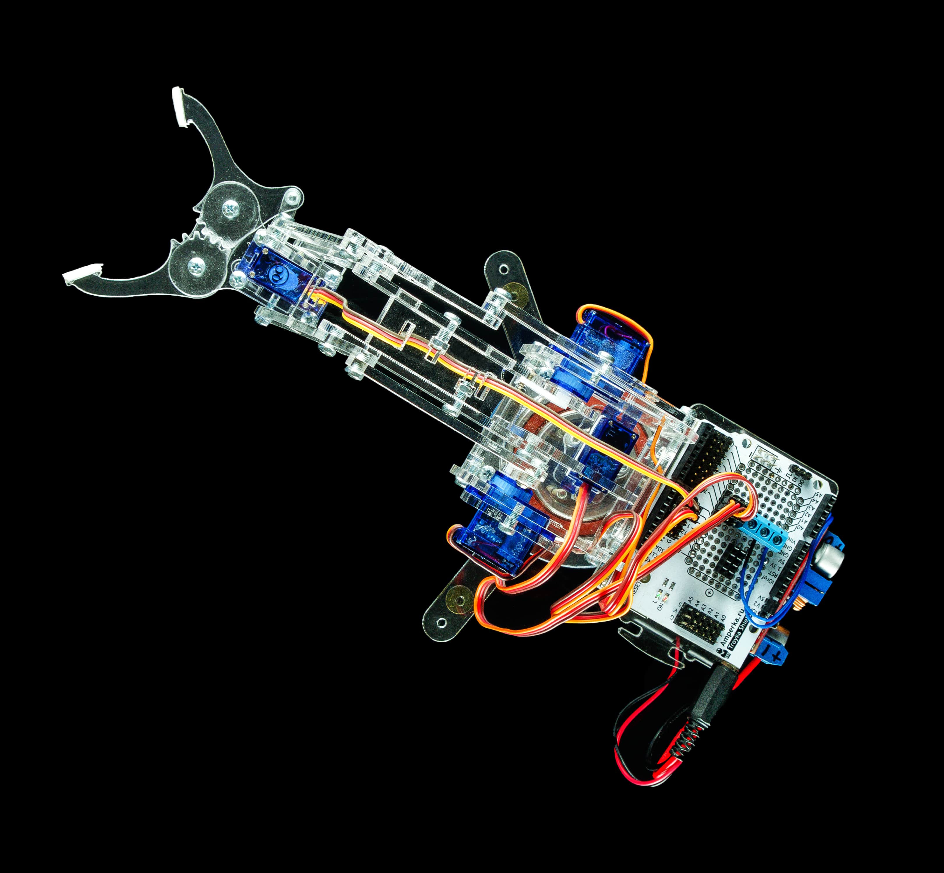 Рука манипулятор на arduino IDE